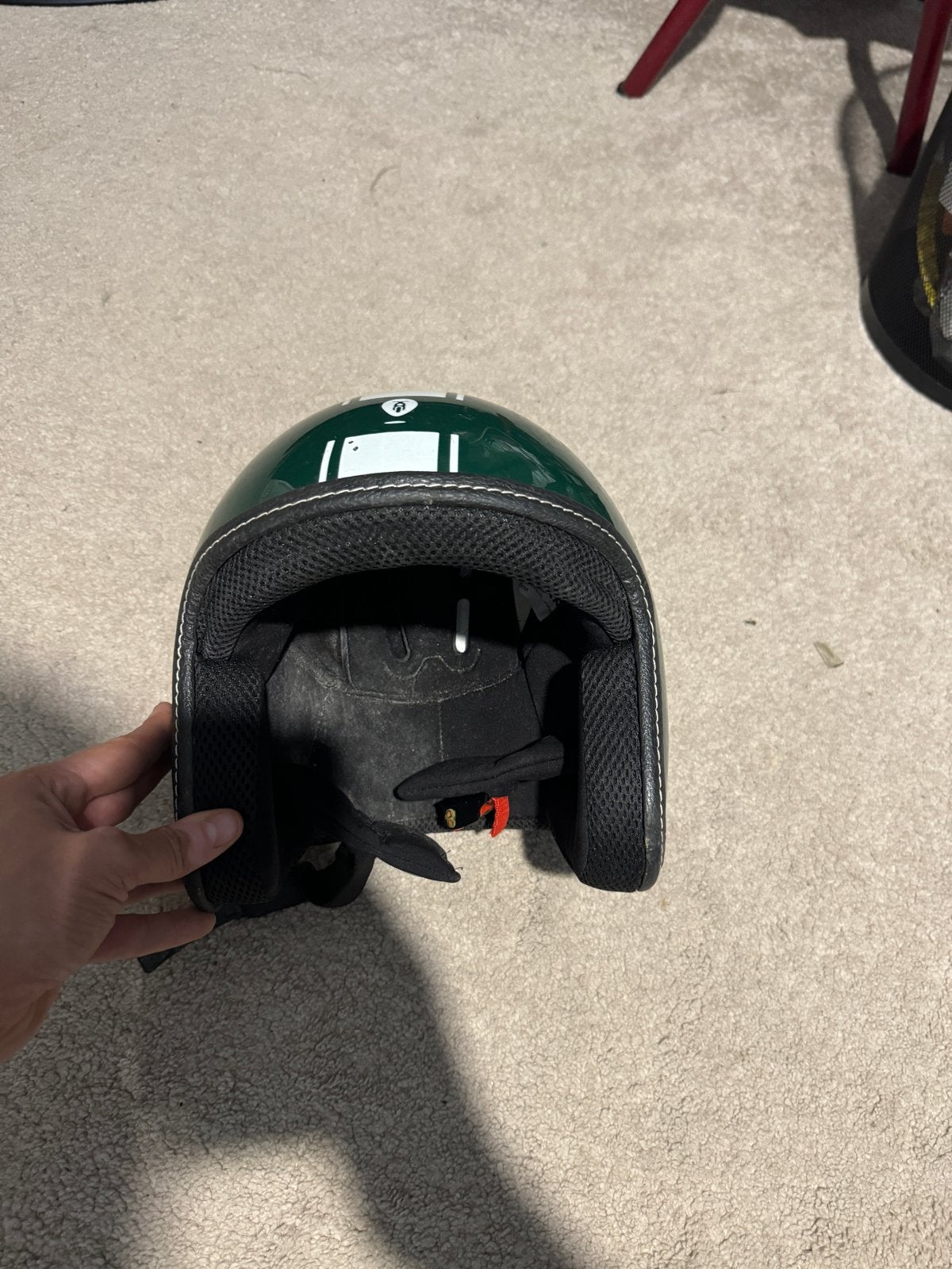 Groene Jethelm scooter helm, Overige merken, M, Heren, Jethelm