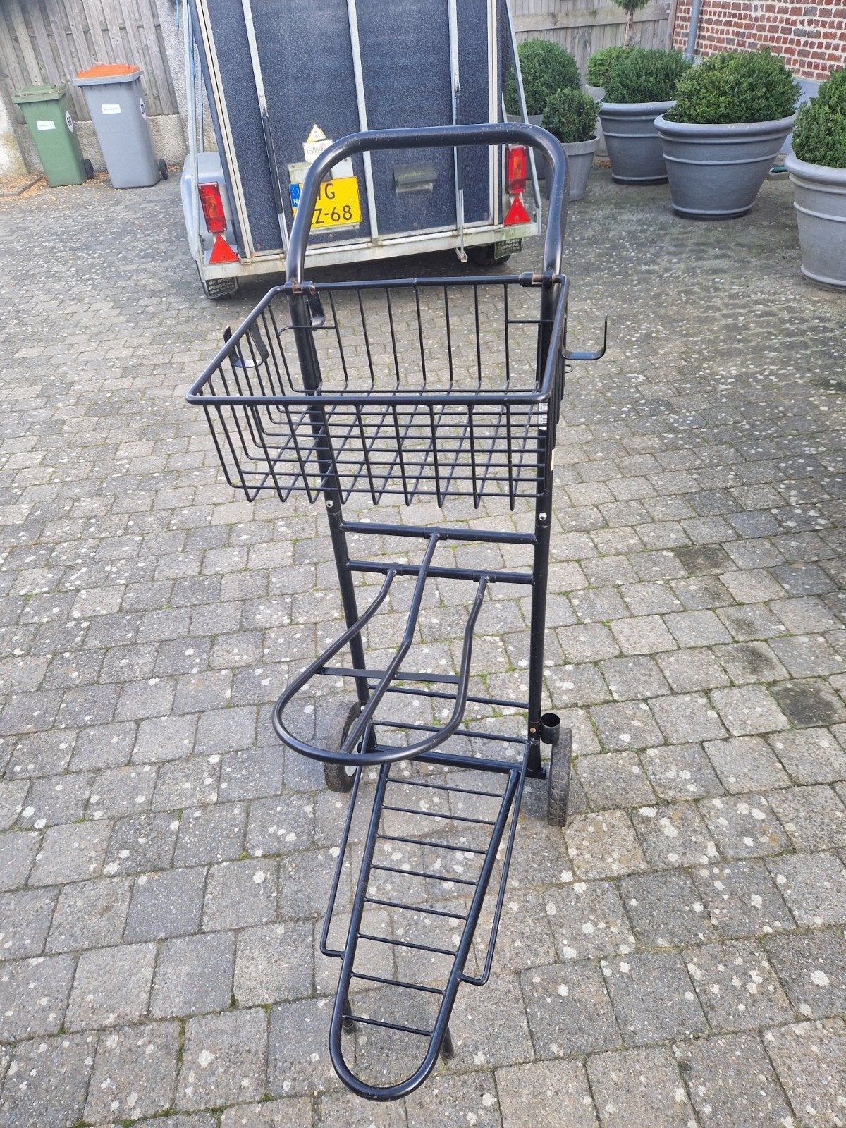 Zadelcaddy, zadeltrolley, zadelkar van Premiere, Dieren en Toebehoren, Ophalen, Zo goed als nieuw