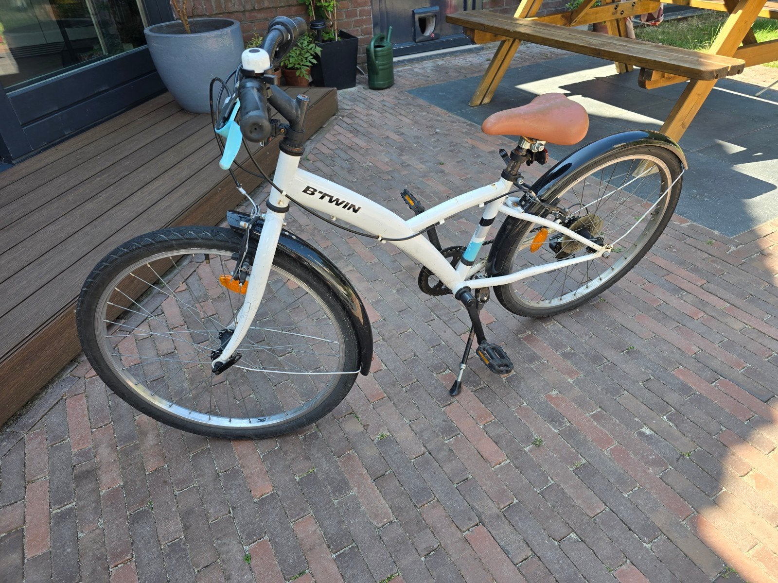 Decathlon BTWin kinderfiets 24 inch, 6 versnellingen, 20 inch of meer, Gebruikt, Velgrem, Ophalen of Verzenden