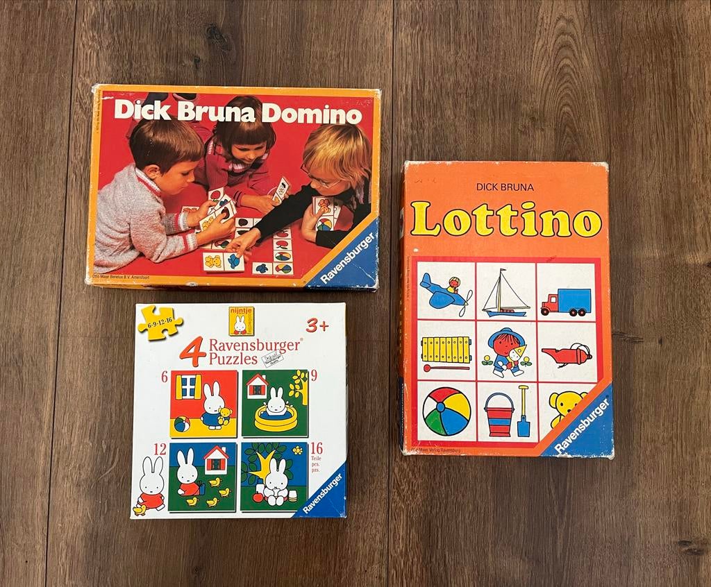 3 Ravensburger Dick Bruna Nijntje Spellen/Puzzels, Ophalen of Verzenden, 10 tot 50 stukjes, Gebruikt, 2 tot 4 jaar