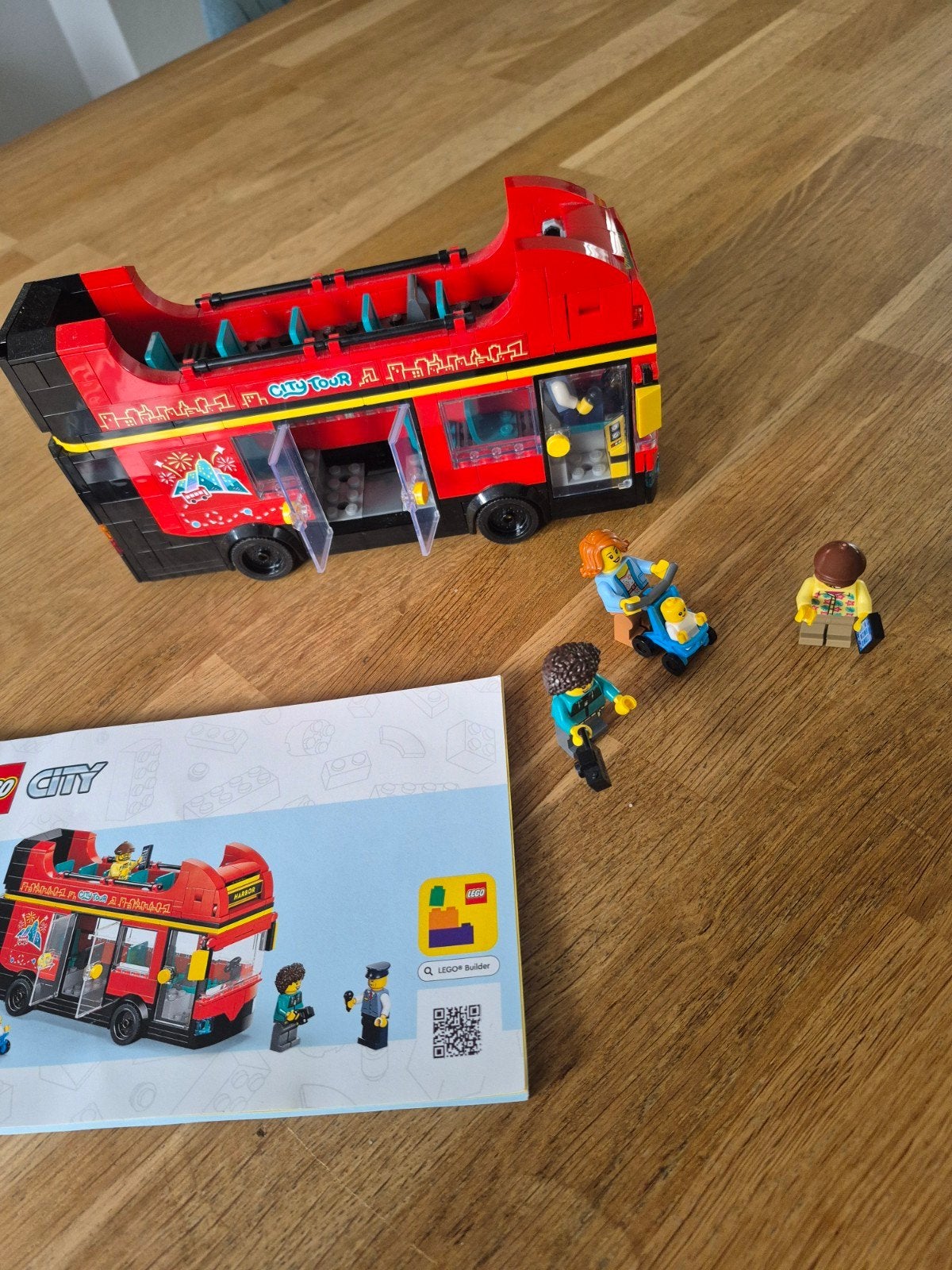 Lego City 60407 Rode Dubbeldekker Bus met Minifiguren, City, Lego, Ophalen of Verzenden, Zo goed als nieuw