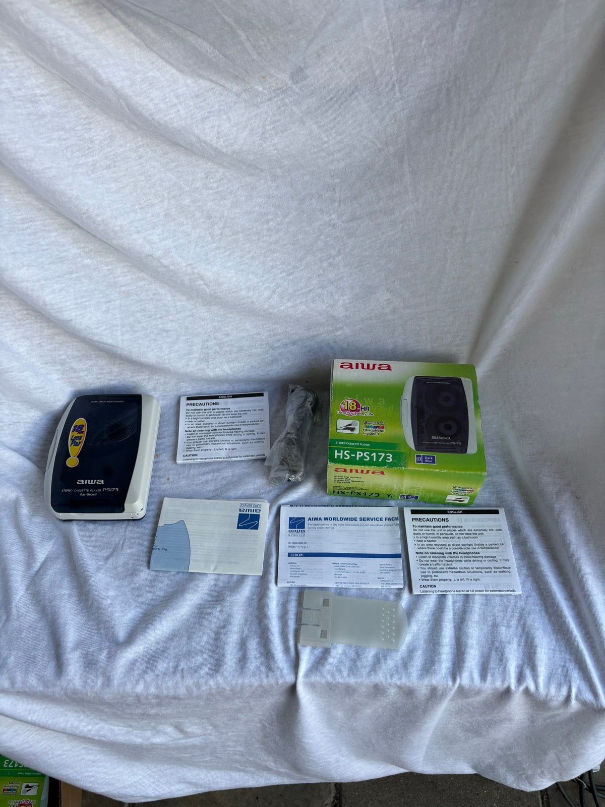 Nieuwe Aiwa HS-PS173 Stereo Cassette Speler Walkman, Ophalen of Verzenden, Walkman