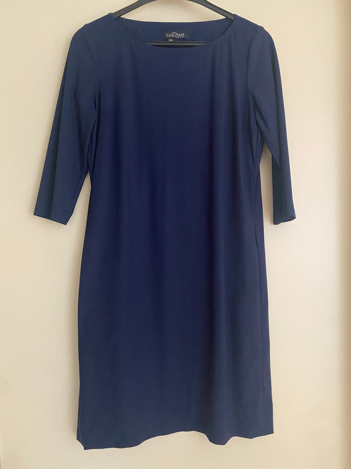 LaDress Jurk Lianne - Donkerblauw - Maat S, Blauw, Ophalen of Verzenden, Zo goed als nieuw, Maat 36 (S)