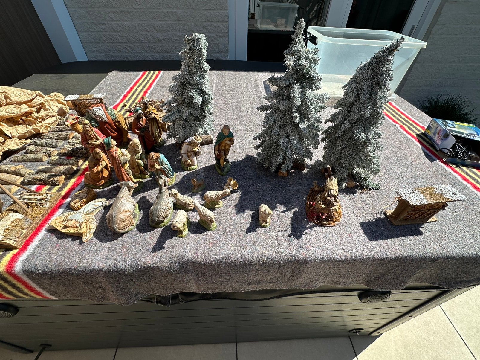 Kerst groep /beeldjes en kerststal, Diversen, Ophalen of Verzenden, Gebruikt