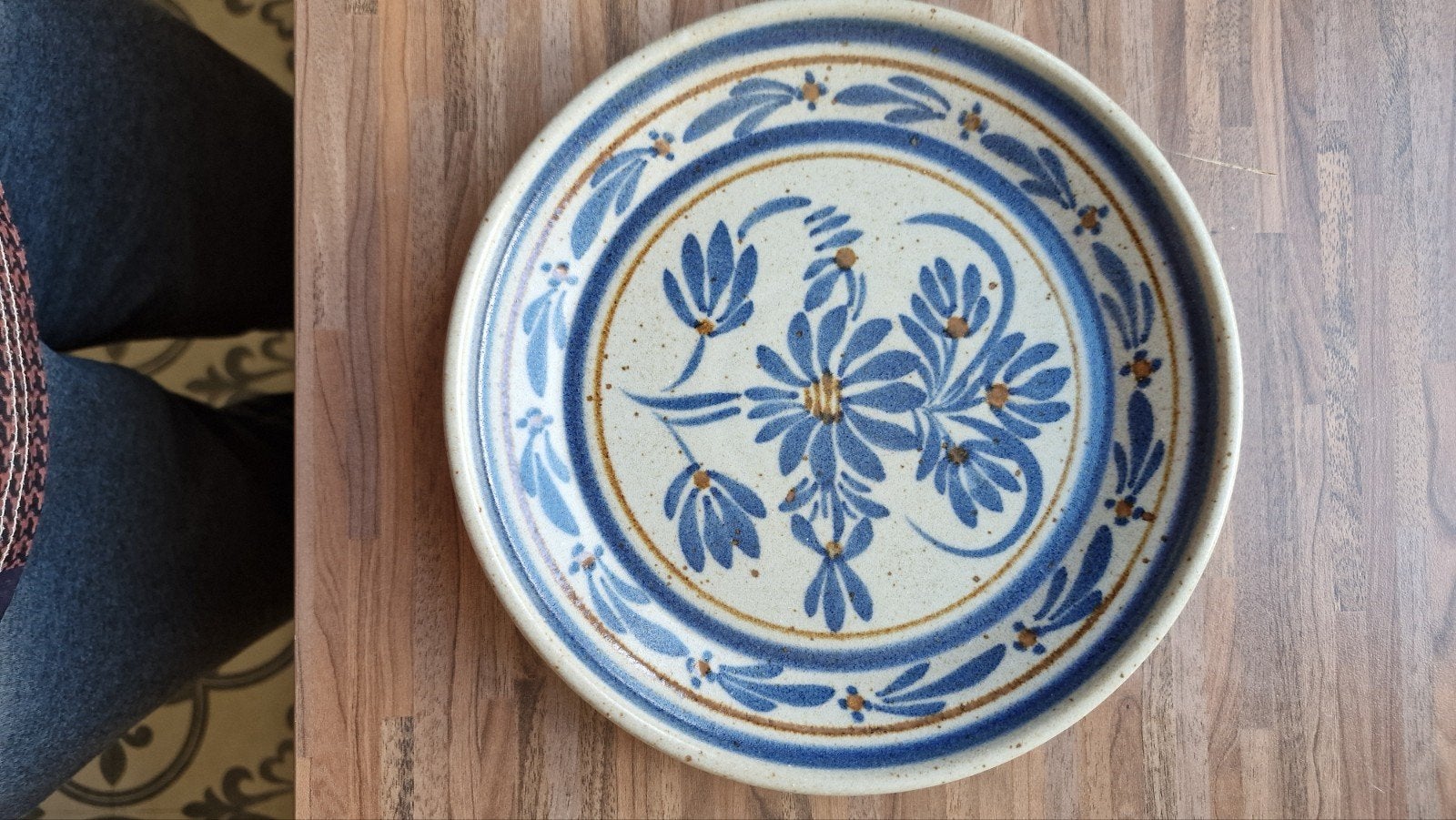 Vintage Keraluc Quimper Keramisch Bord - Handgeschilderd, Antiek en Kunst, Antiek | Keramiek en Aardewerk, Ophalen of Verzenden