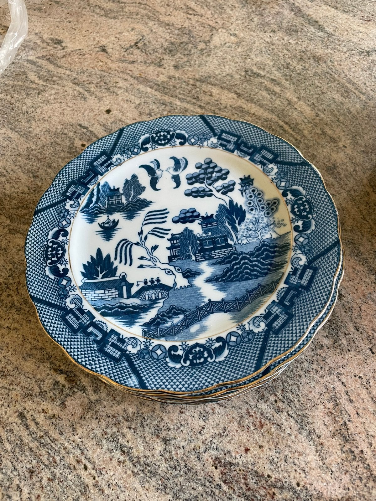 6 blauw witte borden, Ophalen of Verzenden