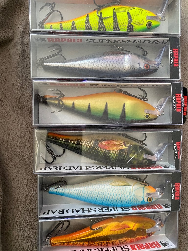 Rapala super shad rap x 6 : 60 euro, Ophalen of Verzenden, Nieuw, Overige typen