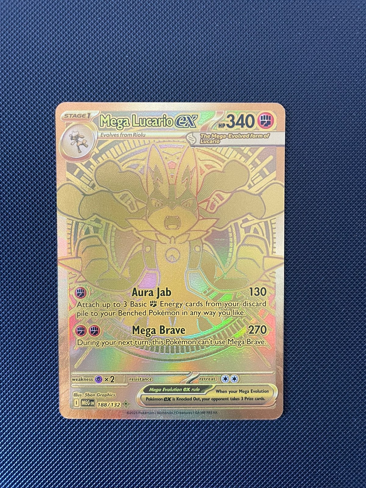 Pokemon mega Lucario 188/132, Ophalen, Zo goed als nieuw