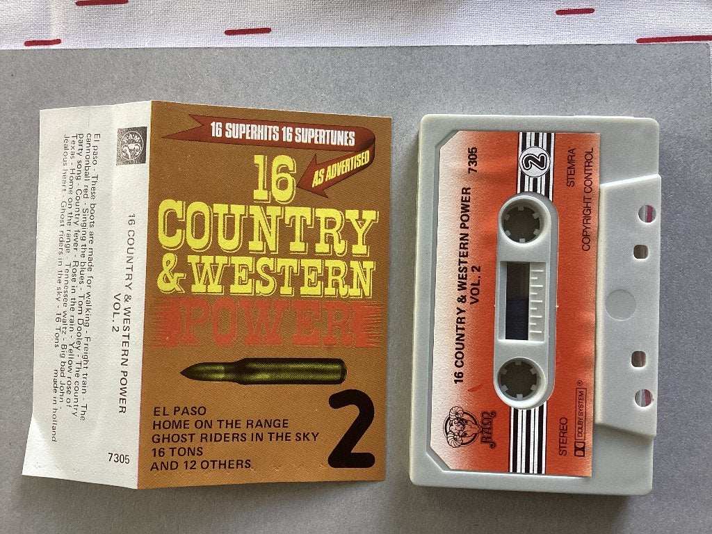 16 Country & Western Power vol 2 MC, Gebruikt, 1 bandje, Ophalen of Verzenden, Origineel