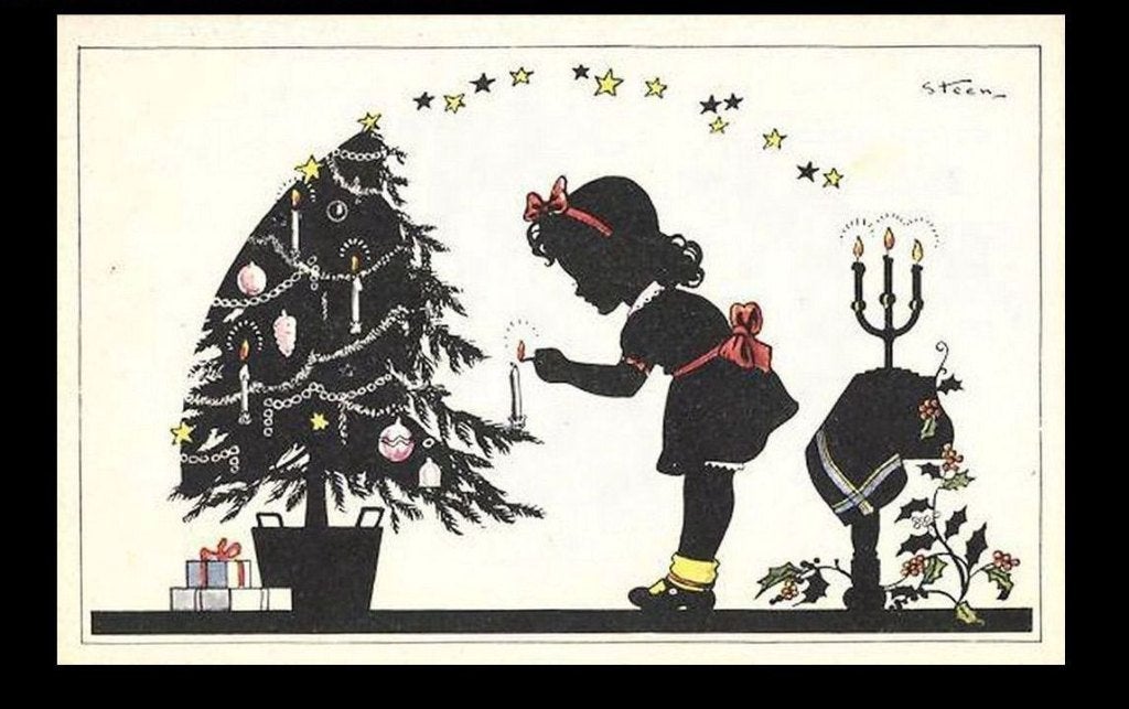 10x Ansichtkaart Silhouet serie 2000 Pax Steen, Ophalen of Verzenden, 1940 tot 1960