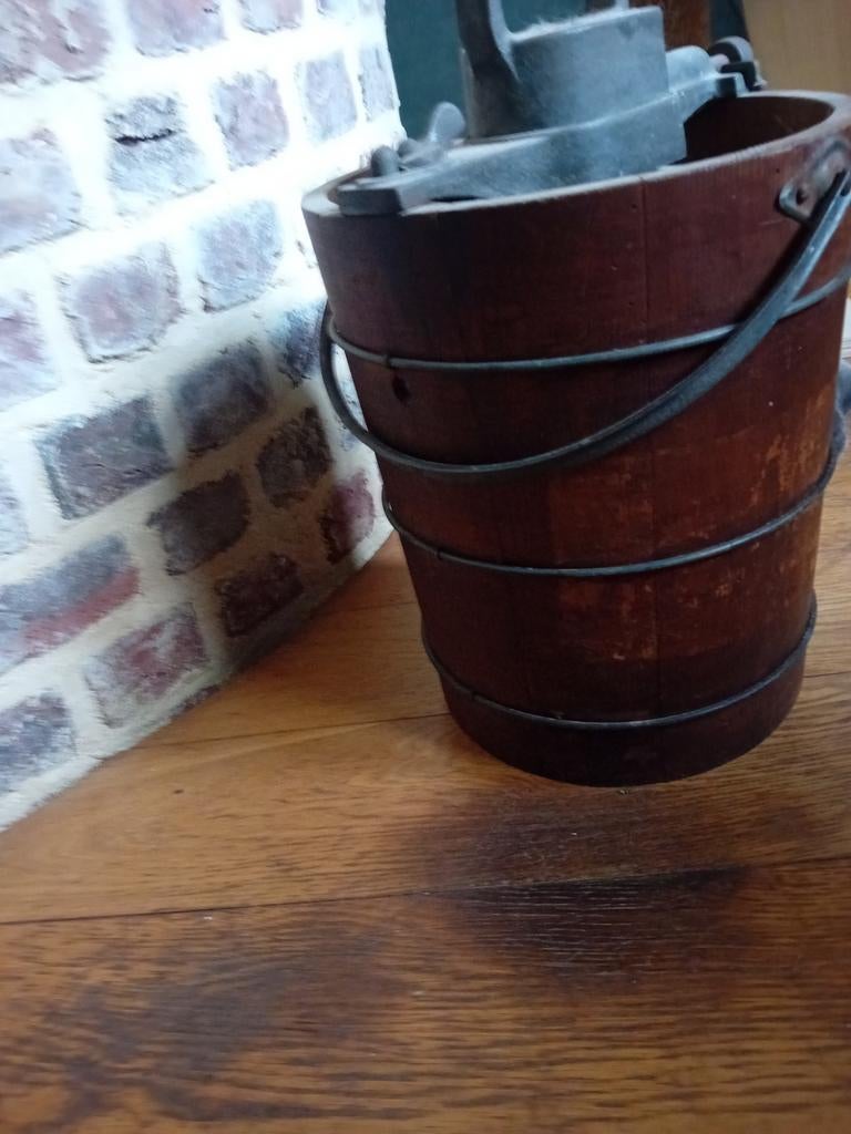 Antieke ijsmachine jaren '20/'30 - Decoratief en uniek, Antiek en Kunst, Ophalen