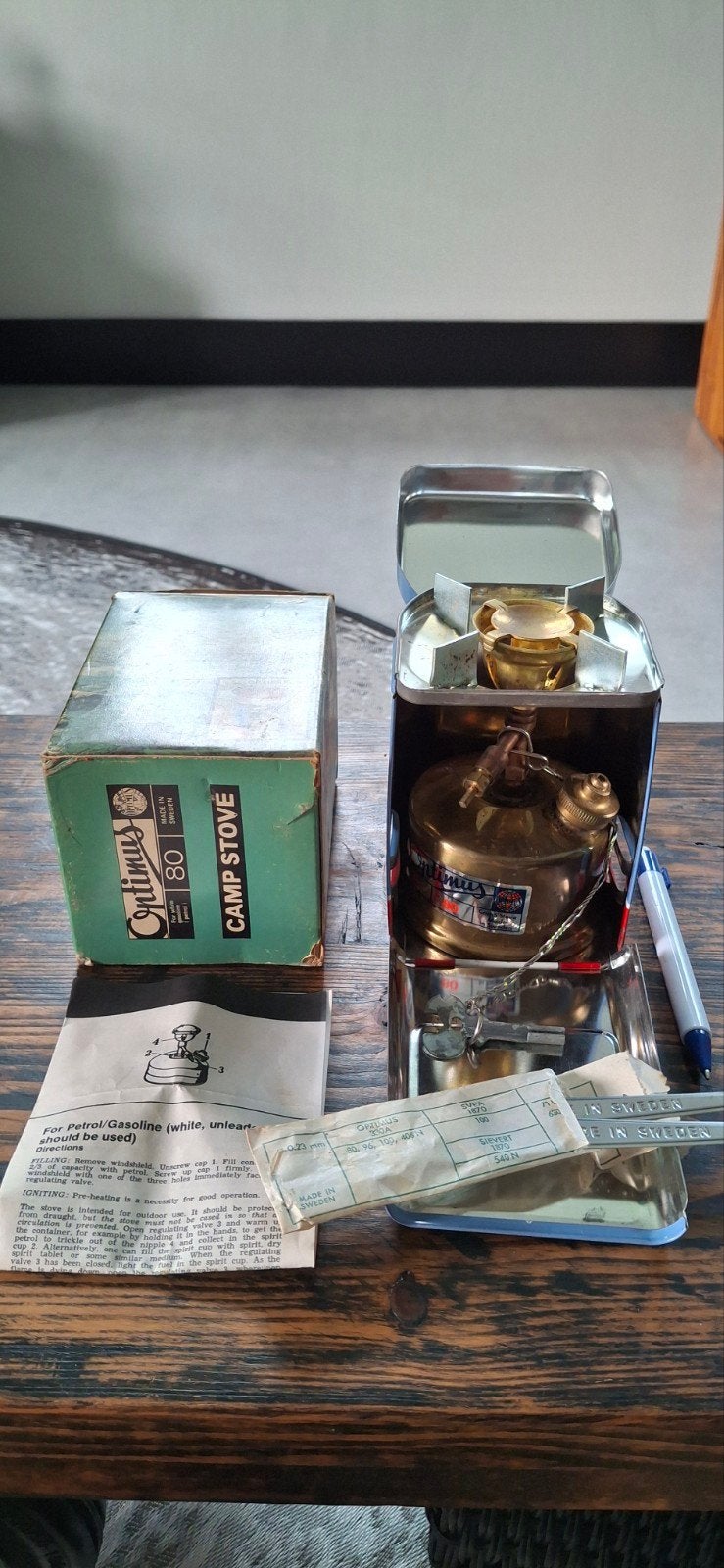 Vintage Optimus 80 Camp Stove - Made in Sweden, Ophalen of Verzenden, Zo goed als nieuw