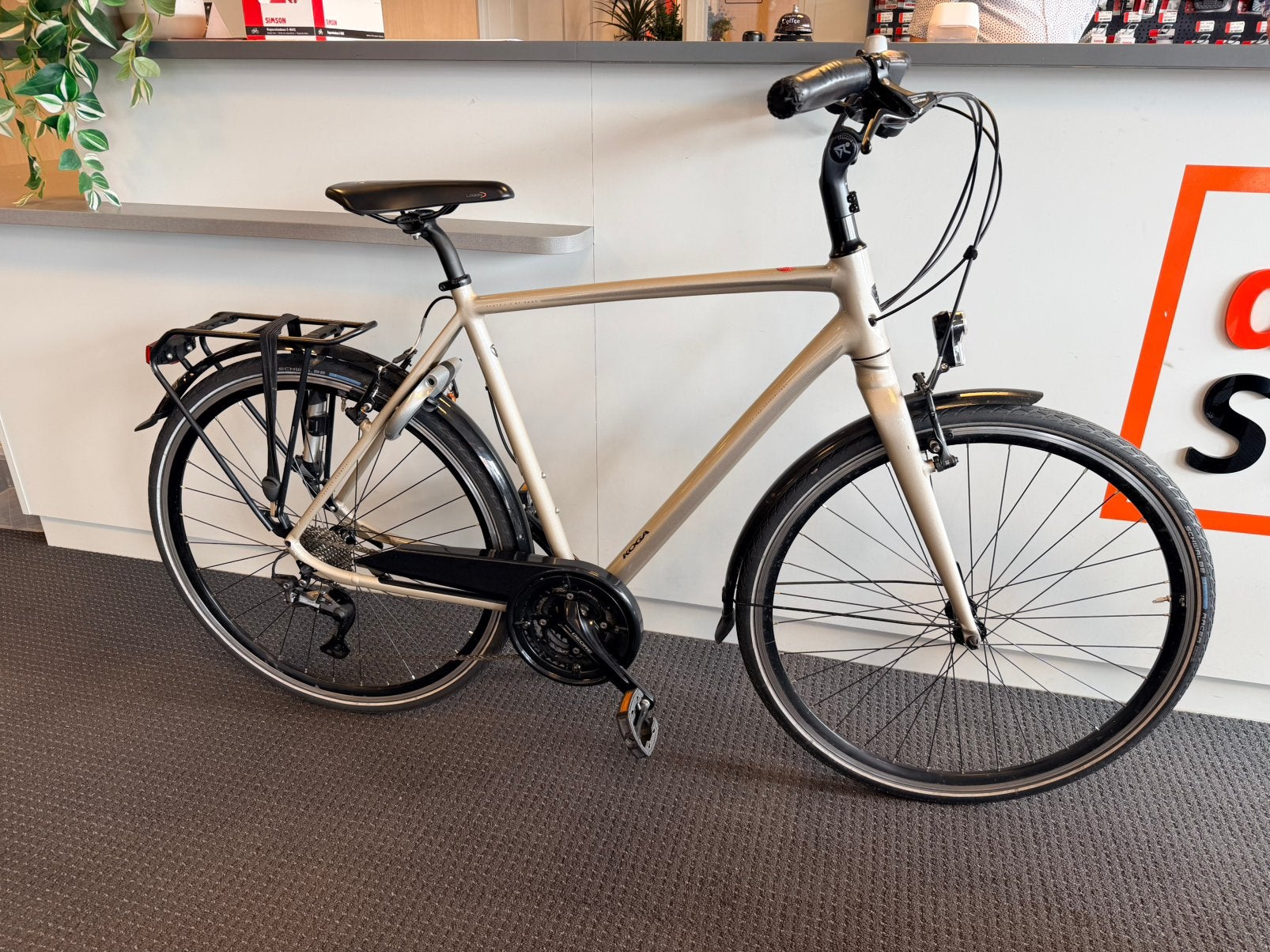 Koga venya 57 cm Deore izgst, Overige merken, Velgrem, Ophalen of Verzenden, Zo goed als nieuw