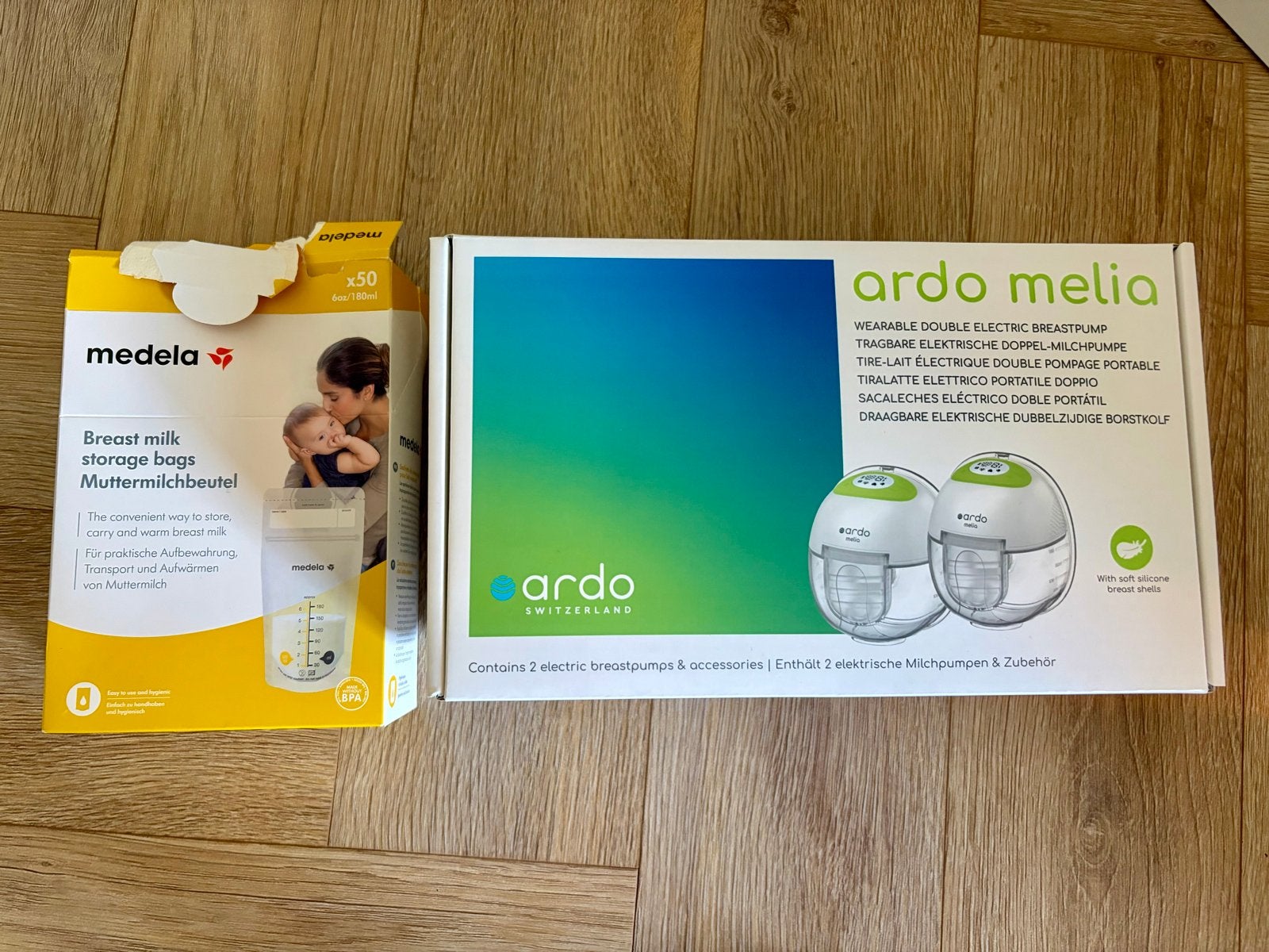 Ardo Melia Draagbare Dubbele Elektrische Borstkolf, Ophalen of Verzenden, Zo goed als nieuw