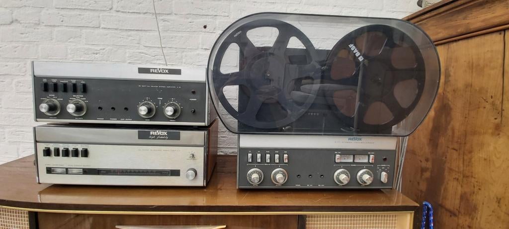 Revox stereoset., Ophalen, Bandrecorder, Met banden