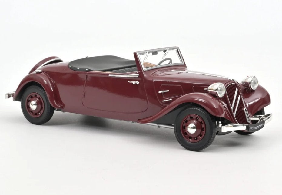 1:18 Citroën Traction Cabriolet - 1938/39 - Donkerrood NIEUW, Auto, ., Nieuw, Norev