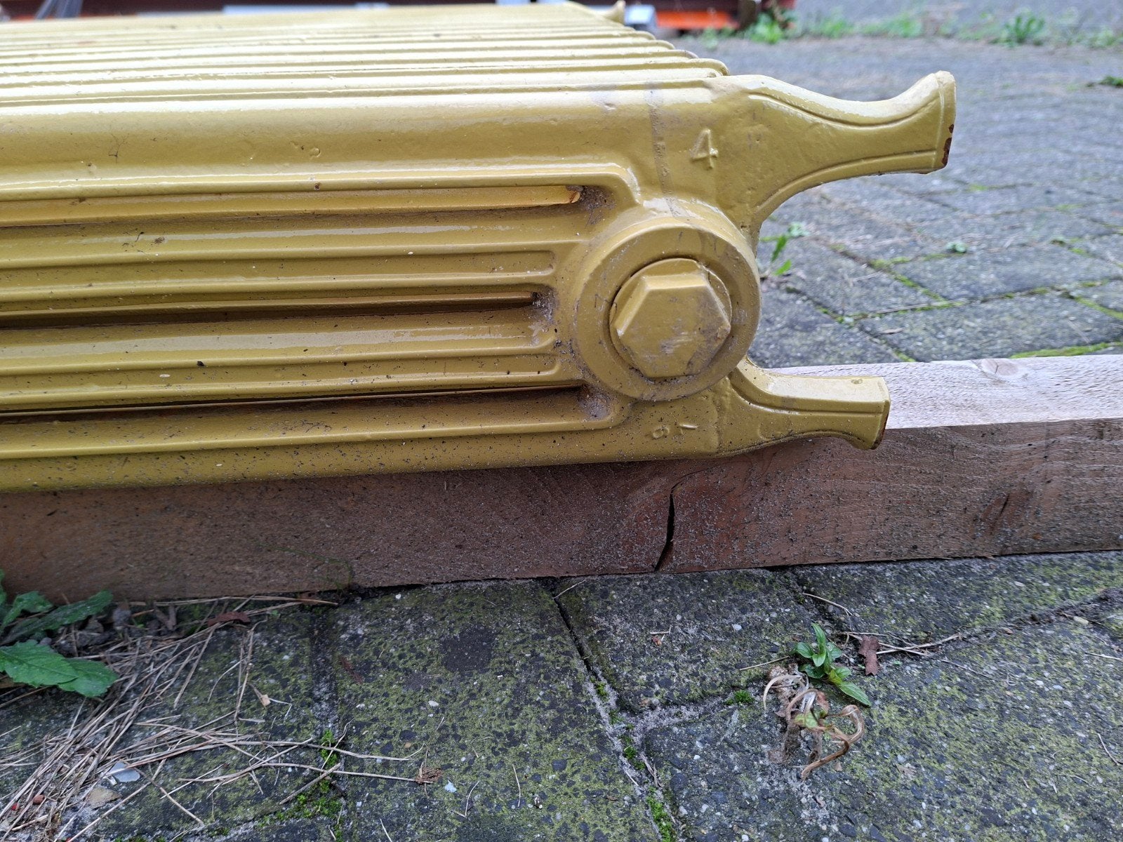 klassieke radiator op pootjes - 75x100x14cm, Ophalen, Gebruikt, Radiator, 60 tot 150 cm