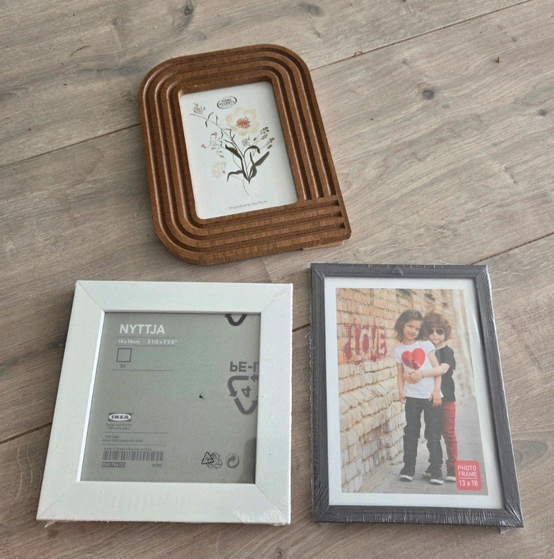 Leuke fotolijstjes - 4 stuks, waarvan 3 nieuw in verpakking, Audio, Tv en Foto, Fotografie | Fotolijsten, Nieuw, Standaard fotolijst