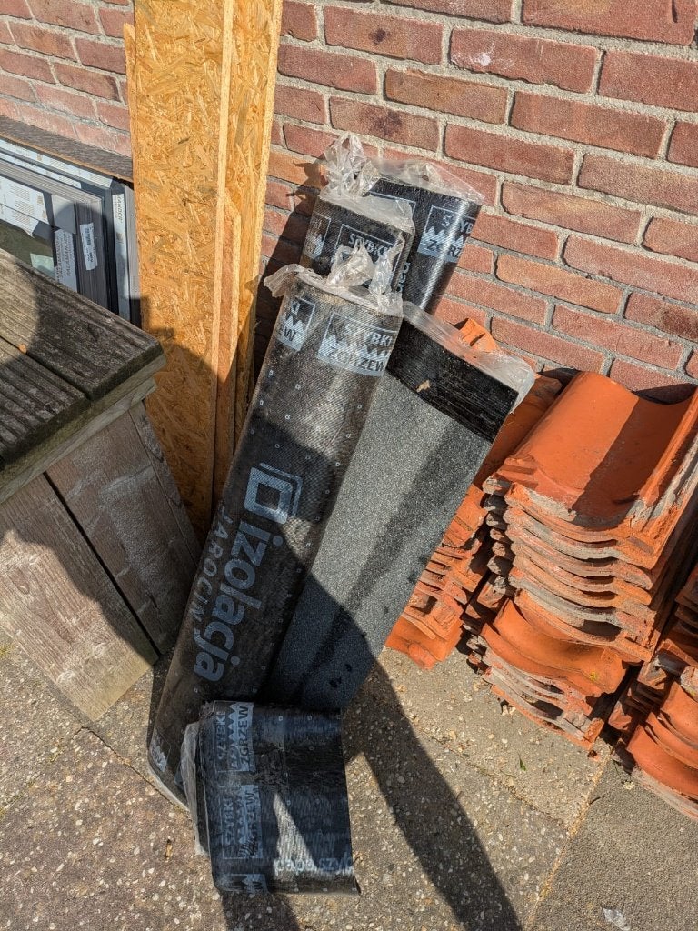 Dakleer bitumen, Ophalen, Overige materialen, Zwart, Nieuw