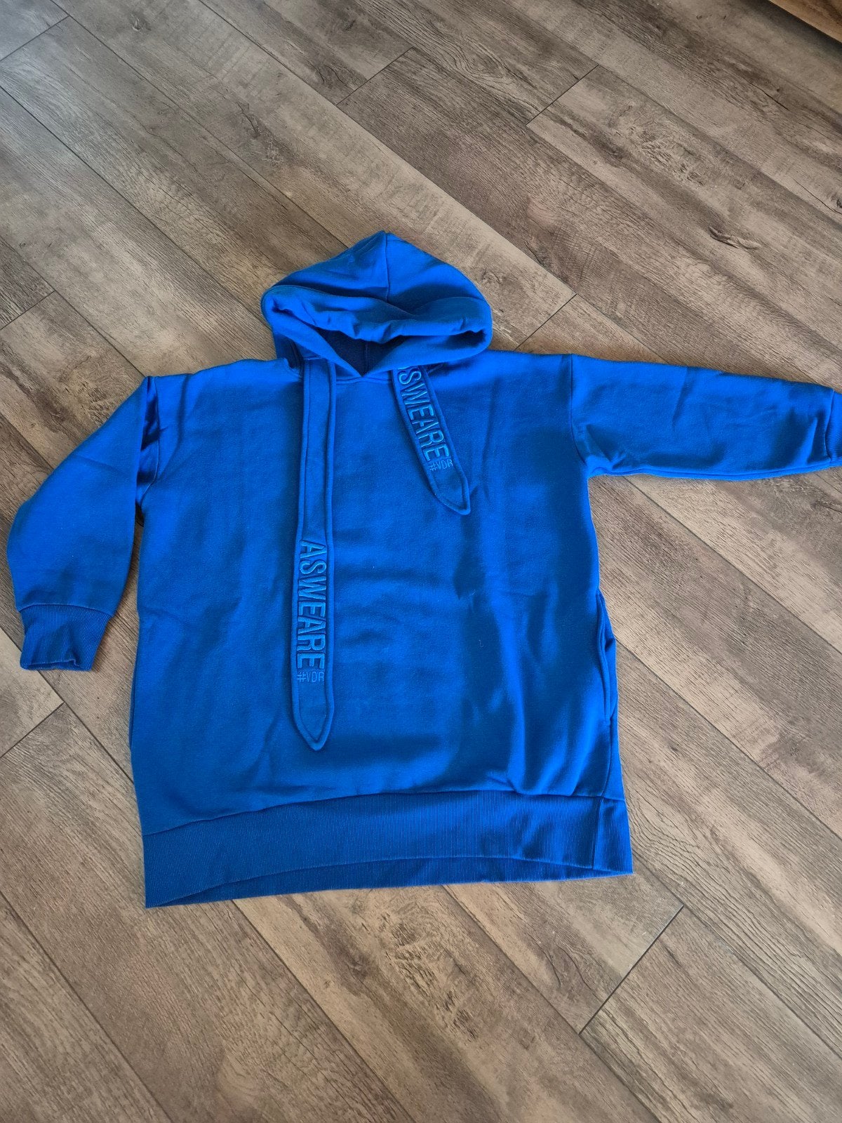 Nieuwe Oversized Kobaltblauwe Hoodie - VDR Viadellerose, Blauw, Maat 42/44 (L), Nieuw, Ophalen of Verzenden