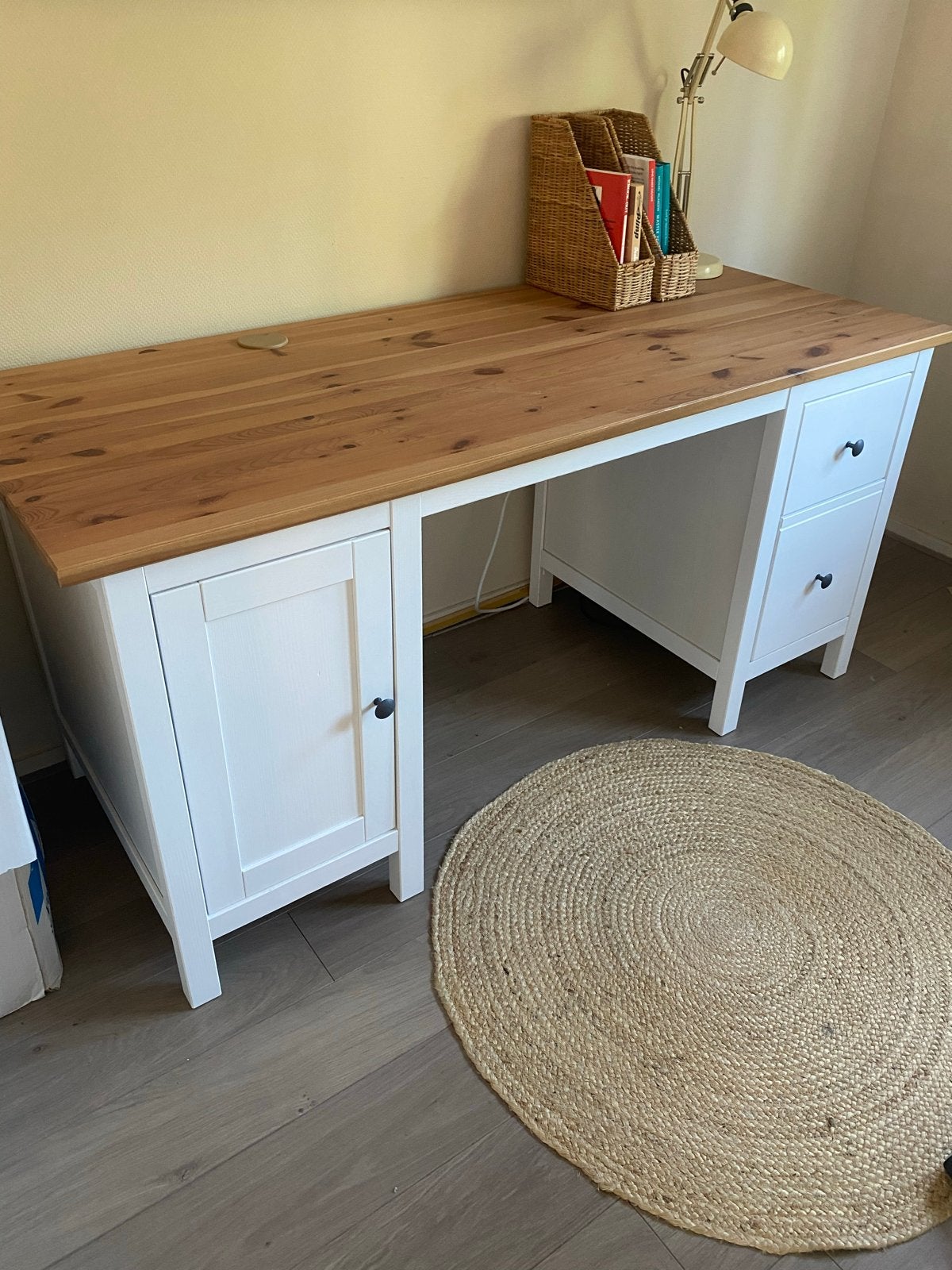 IKEA Hemnes Bureau - Zo goed als nieuw, Ophalen of Verzenden, Zo goed als nieuw, IKEA, Wit