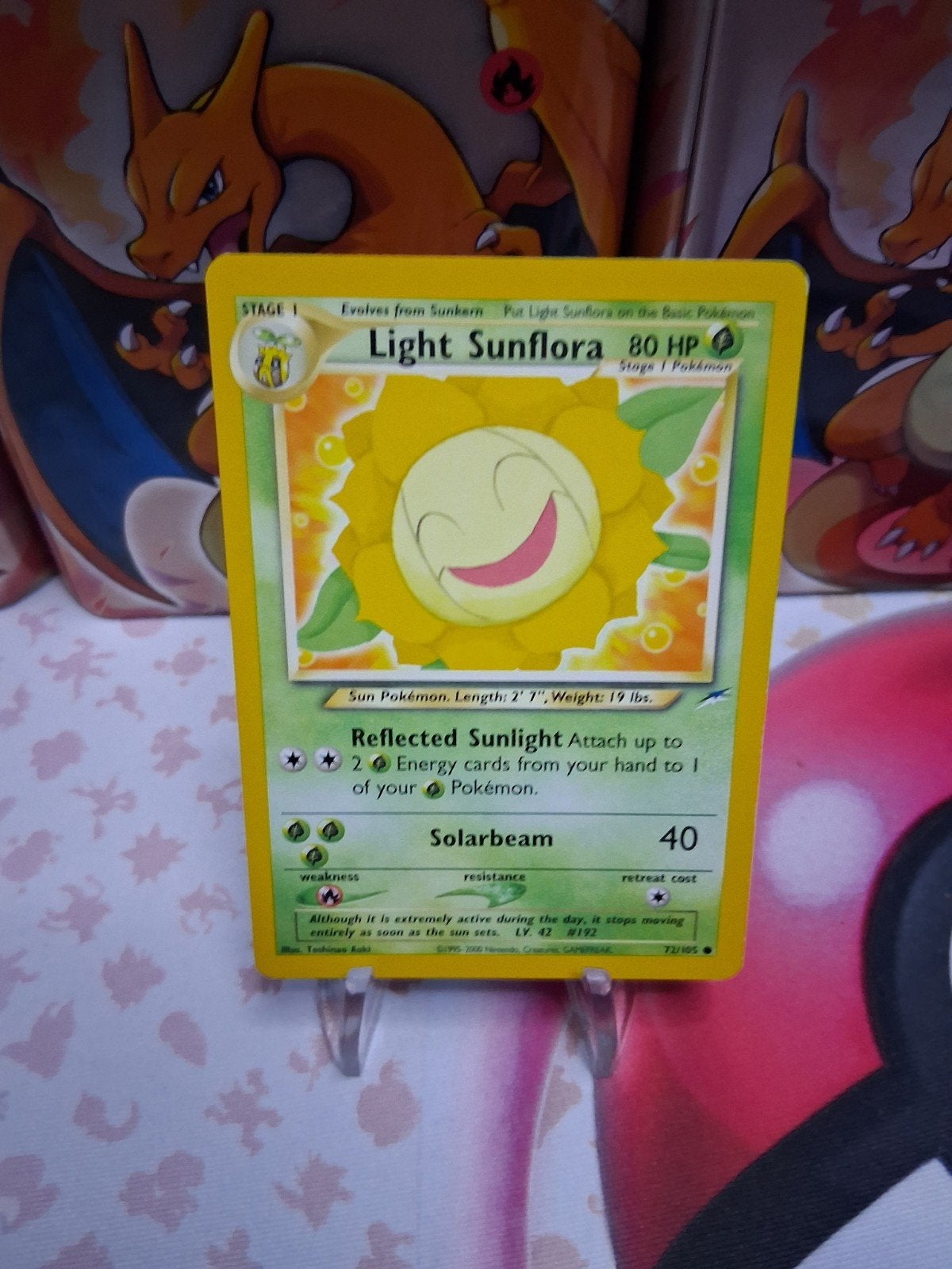 Pokémon Kaart: Light Sunflora 80 HP (72/105), Hobby en Vrije tijd, Verzamelkaartspellen | Pokémon, Zo goed als nieuw, Losse kaart