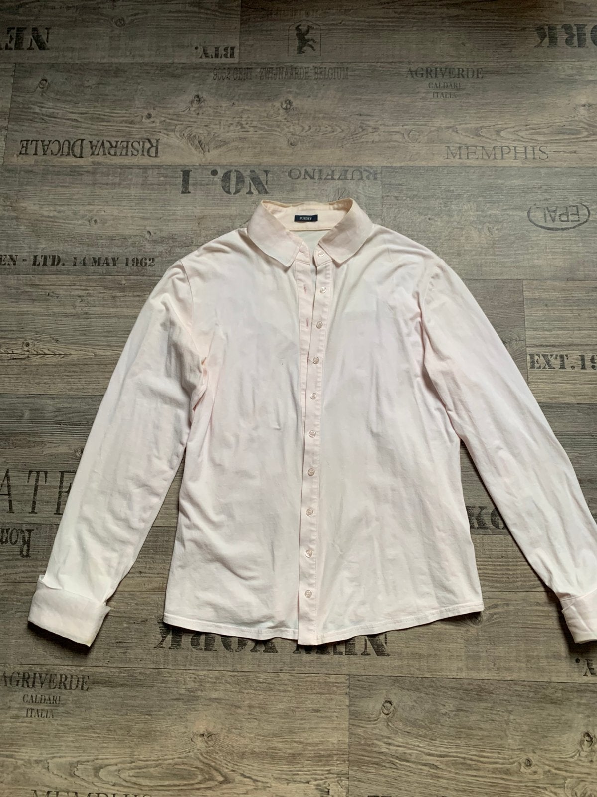 Purdey lichtroze blouse met satijnen details, Verzenden, Gedragen, Maat 42/44 (L), Roze