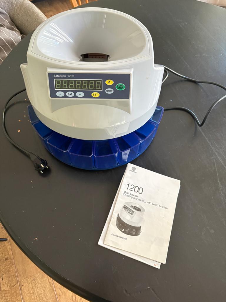Safescan 1200 geldtelmachine munten, Ophalen of Verzenden, Overige typen
