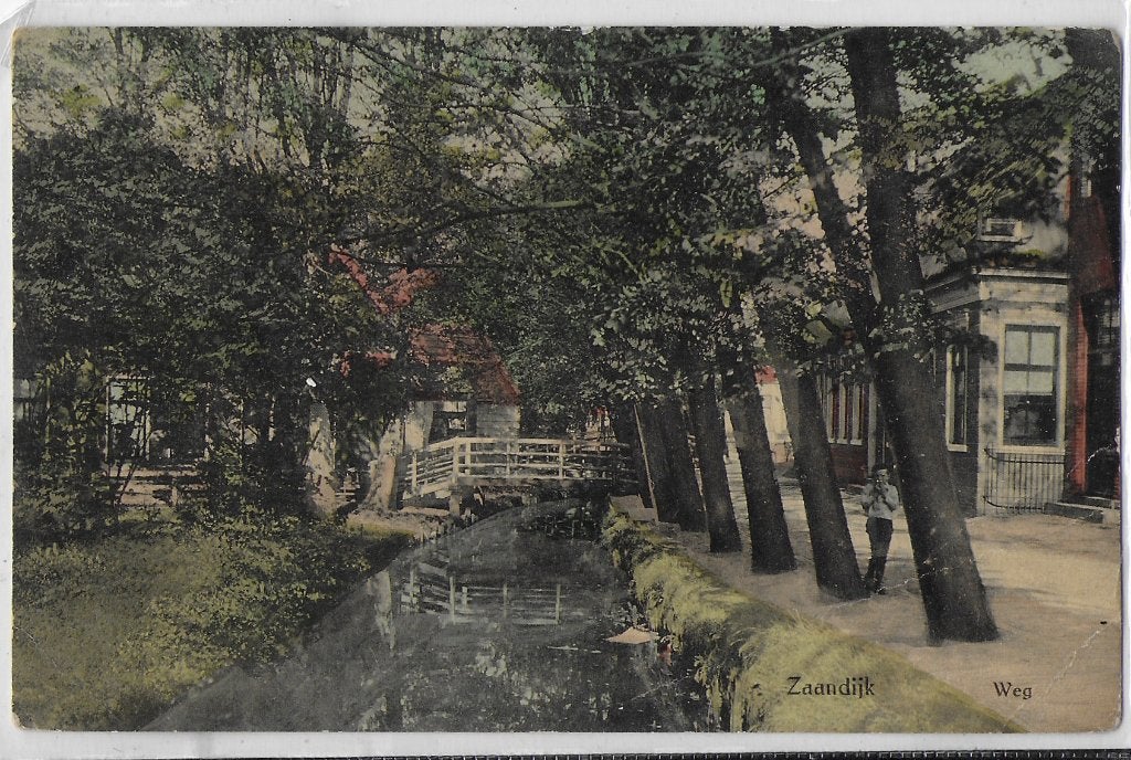 Zaandijk Oude gelopen Ansichtkaart ( 2046 ), Ophalen of Verzenden, 1940 tot 1960, Gelopen
