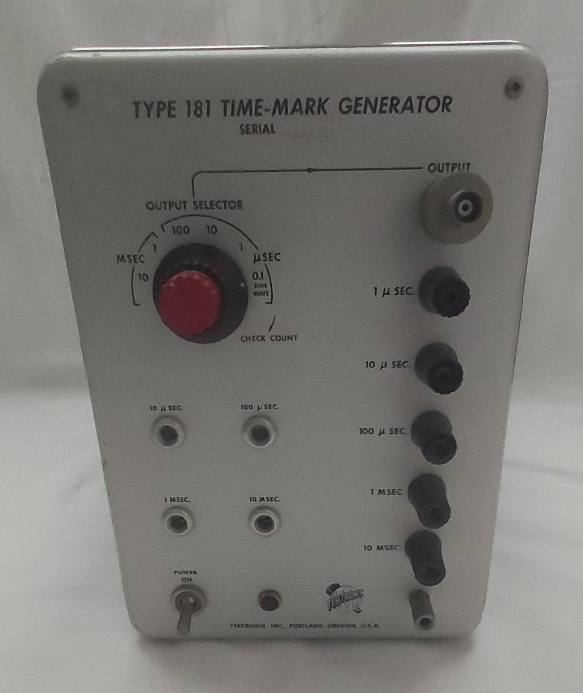 Tektronix 181, Ophalen, Gebruikt