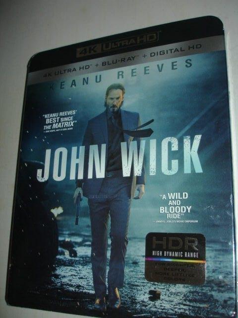 John Wick- Keanu Reeves- 4K + BLU-RAY- (NIEUW/SEAL), Verzenden, Nieuw in verpakking, Actie