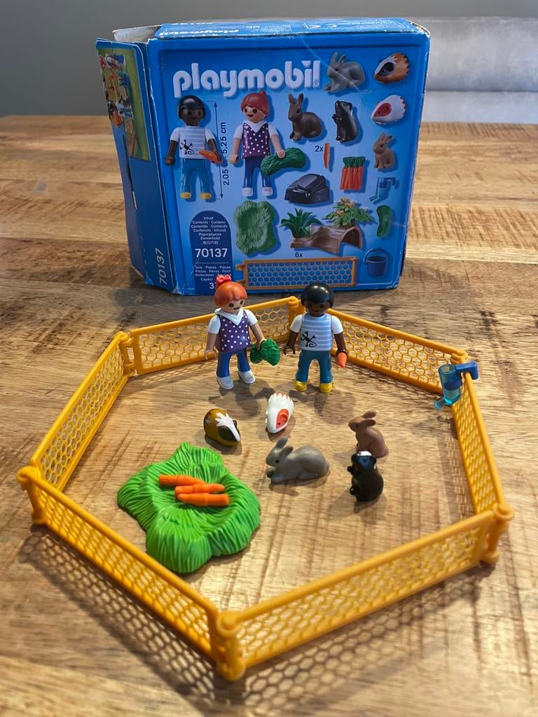Playmobil 70137 Kinderen met kleine dieren, Ophalen, Gebruikt