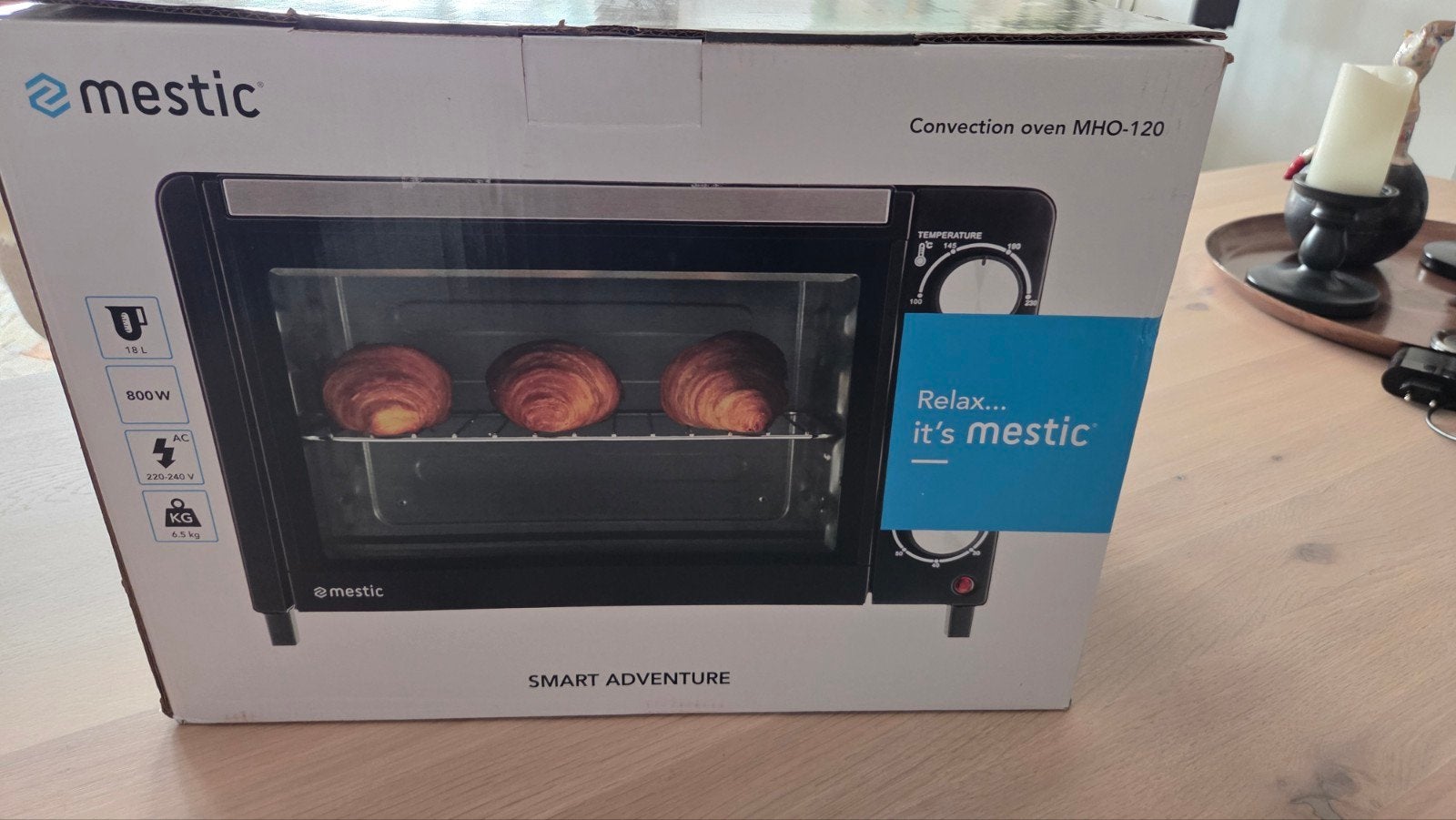 Mestic Convectieoven MHO-120 - Compacte en veelzijdige oven, Caravans en Kamperen, Kampeeraccessoires, Ophalen, Nieuw