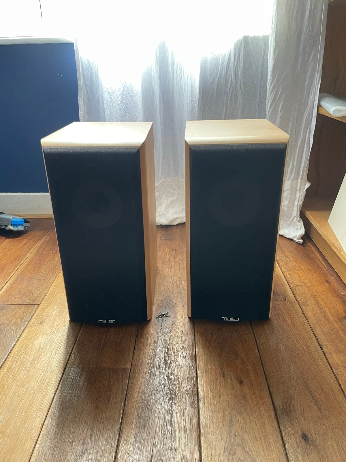 Mission 701 speakers - Goede staat, Ophalen, Zo goed als nieuw, Boekenplank luidspreker, 60 tot 120 watt