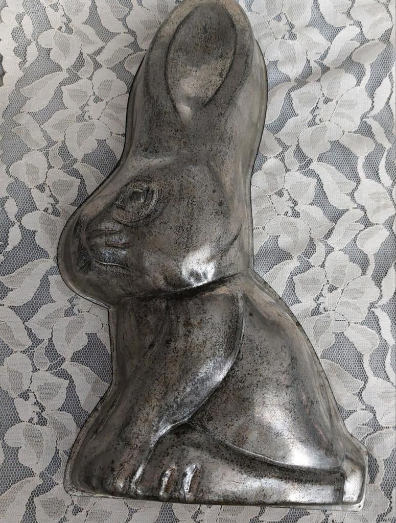 Brocante/Vintage groot bakblik van een Haas, Ophalen of Verzenden