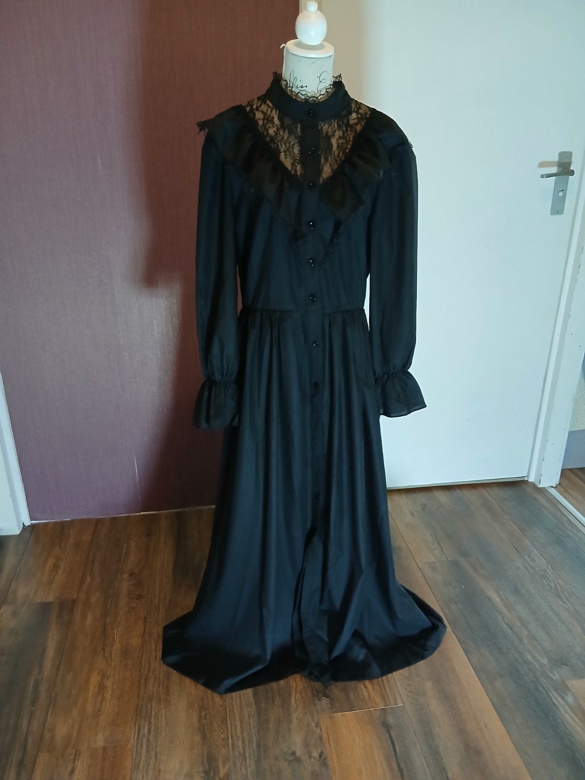 Jurk zwart met kant, Kleding | Dames, Zwart, Nieuw, Ophalen of Verzenden, Maat 34 (XS) of kleiner