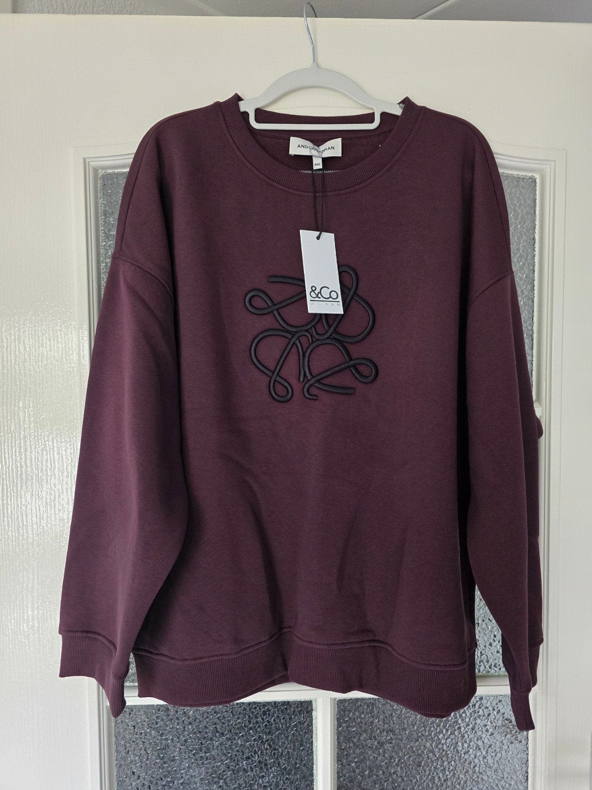 nieuw &co woman andcowoman and cowoman 3xl aubergine, Ophalen of Verzenden, Nieuw, Maat 46/48 (XL) of groter, Paars
