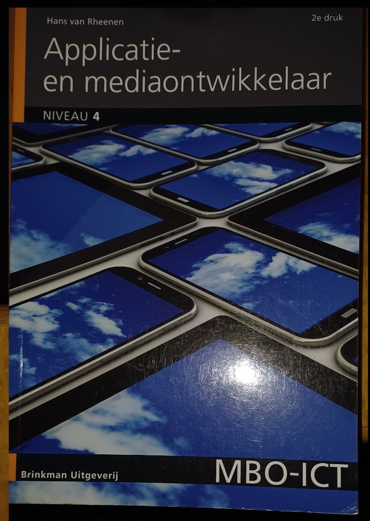 Applicatie-en mediaontwikkelaar niveau 4, Boeken, Schoolboeken, Ophalen of Verzenden, Zo goed als nieuw, Overige niveaus, Informatica en Computer