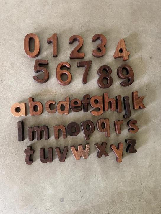 Mooie houten letters, Ophalen of Verzenden