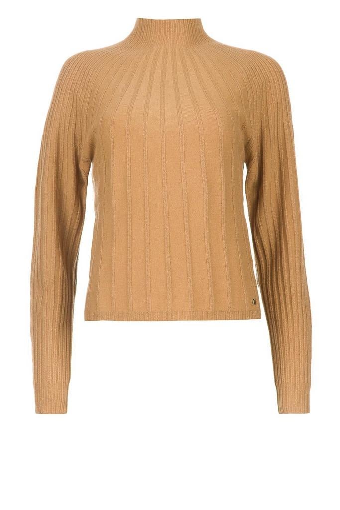 Kocca mooie beige trui met col, valt klein (maat M), Maat 38/40 (M), Beige, Kocca, Ophalen of Verzenden