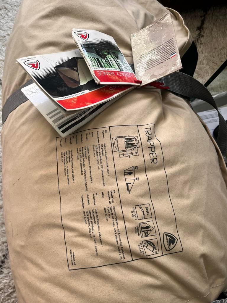 Robens Trapper tent - zonder tentstokken, Ophalen of Verzenden, Gebruikt, Tot en met 5