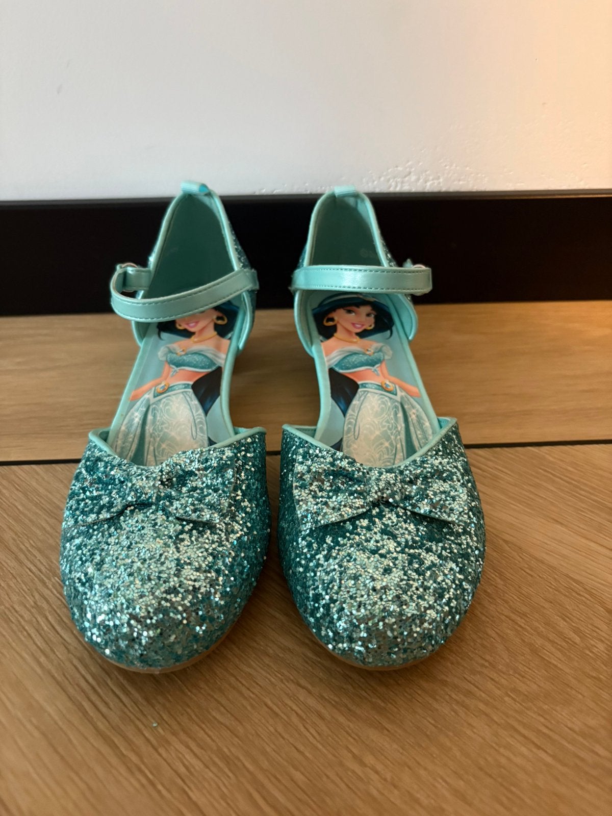 Prinsessen schoenen met hakje blauw 34, Ophalen, Zo goed als nieuw, Meisje, Schoenen