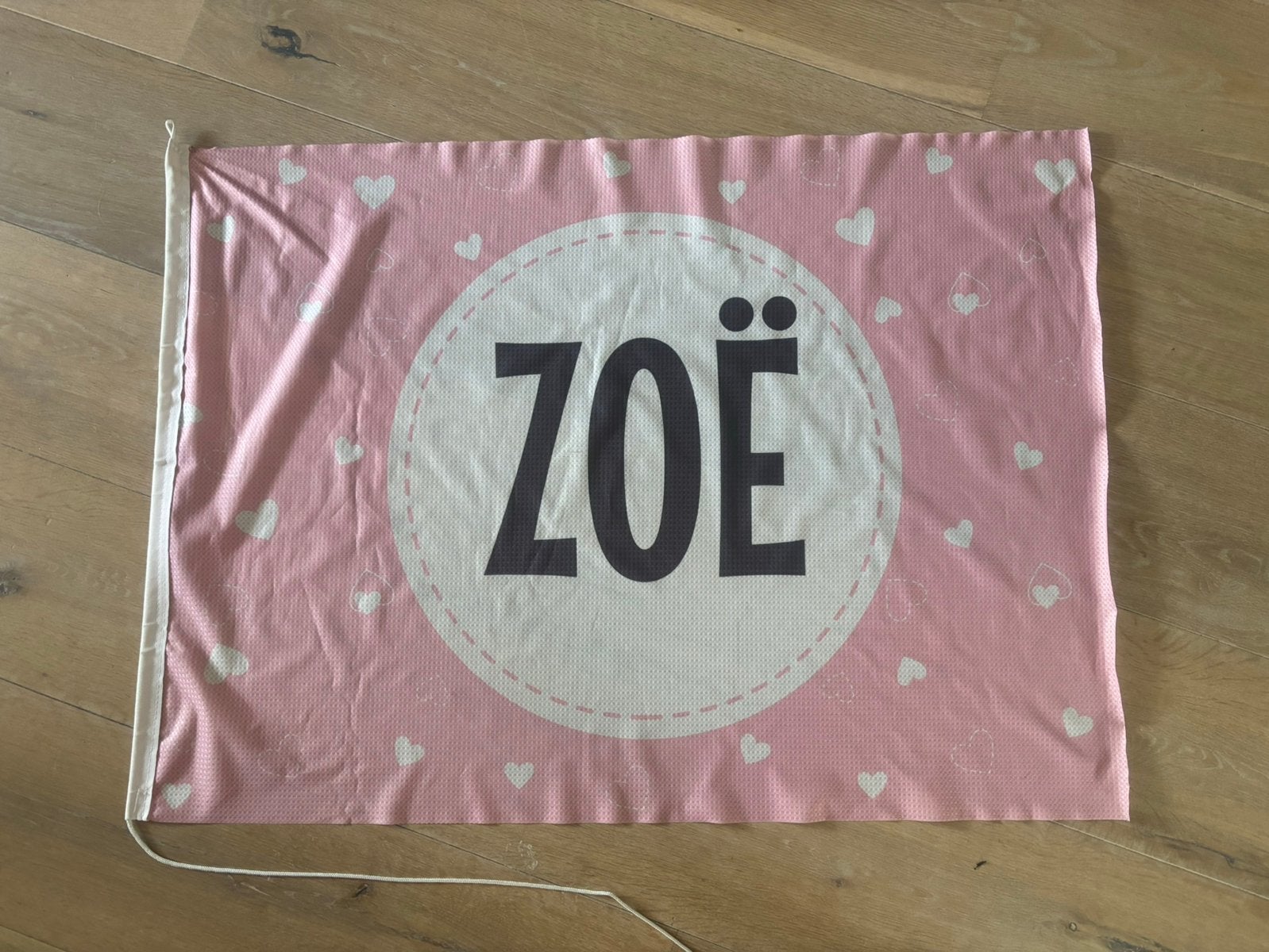 Geboortevlag / verjaardag Zoë, Ophalen of Verzenden, Zo goed als nieuw