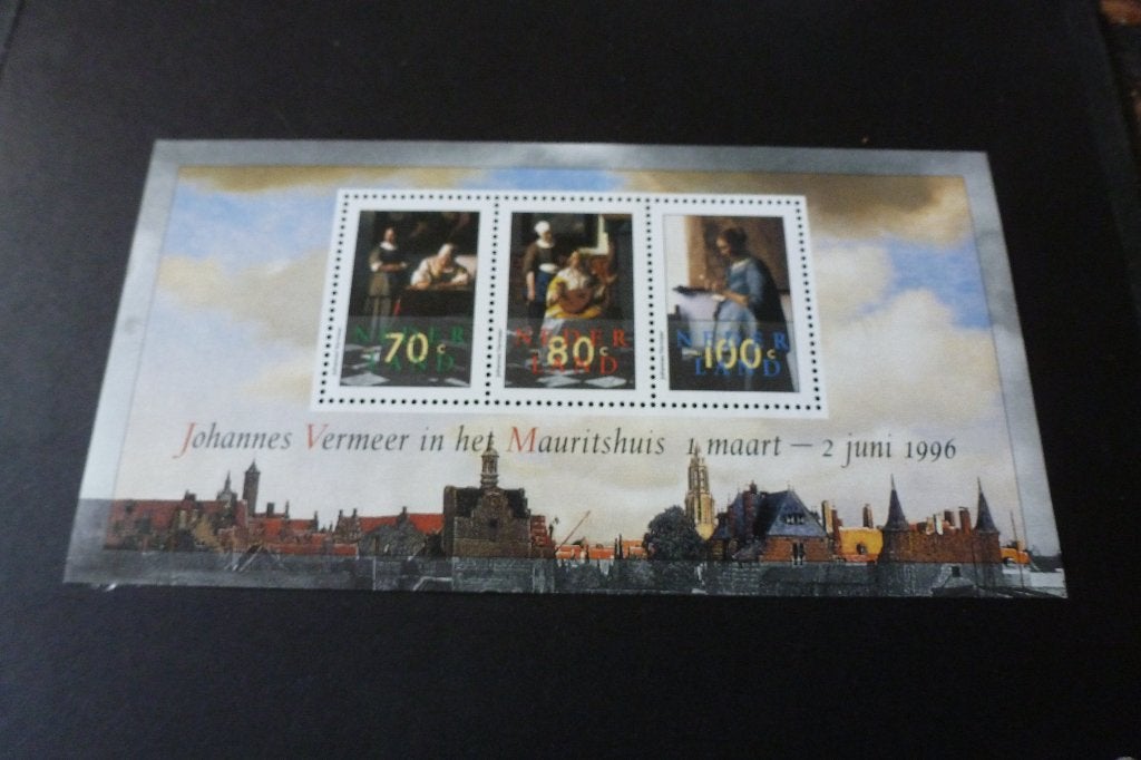 Blok van 3 stuks Joh. Vermeer 70/80/100 cent 1996 postfris, Postzegels en Munten, Postzegels | Nederland, Ophalen of Verzenden