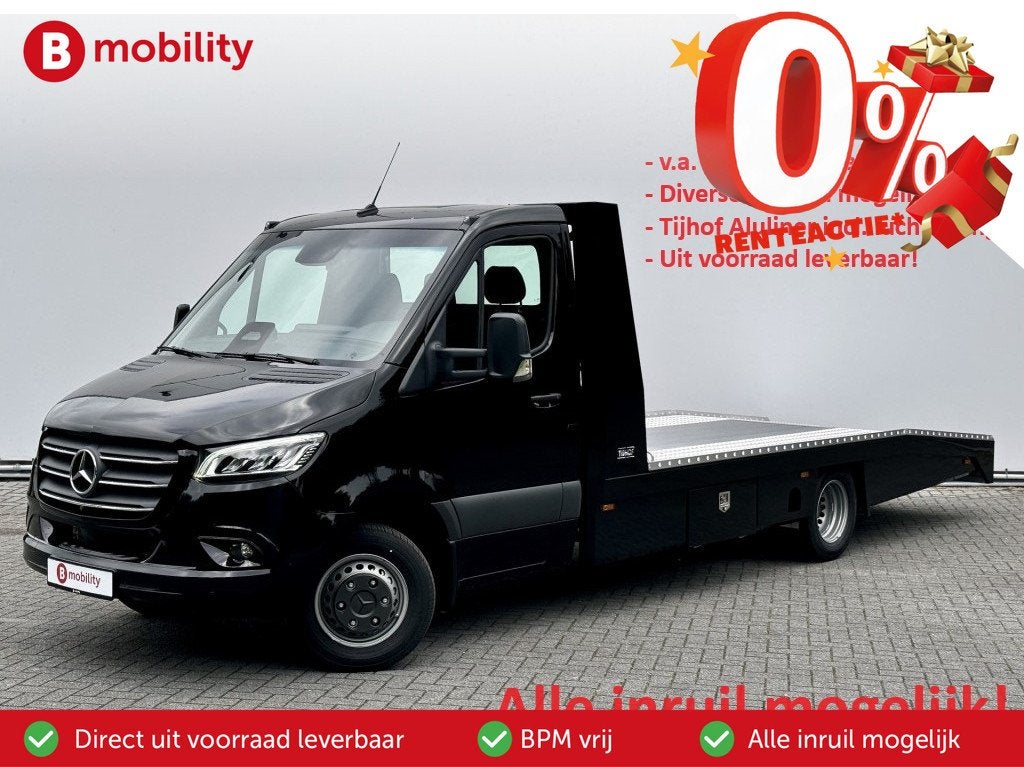 Mercedes-Benz Sprinter 519 CDI Tijhof AluLiner V/A €32 Per, Stof, Zwart, Bedrijf, Diesel