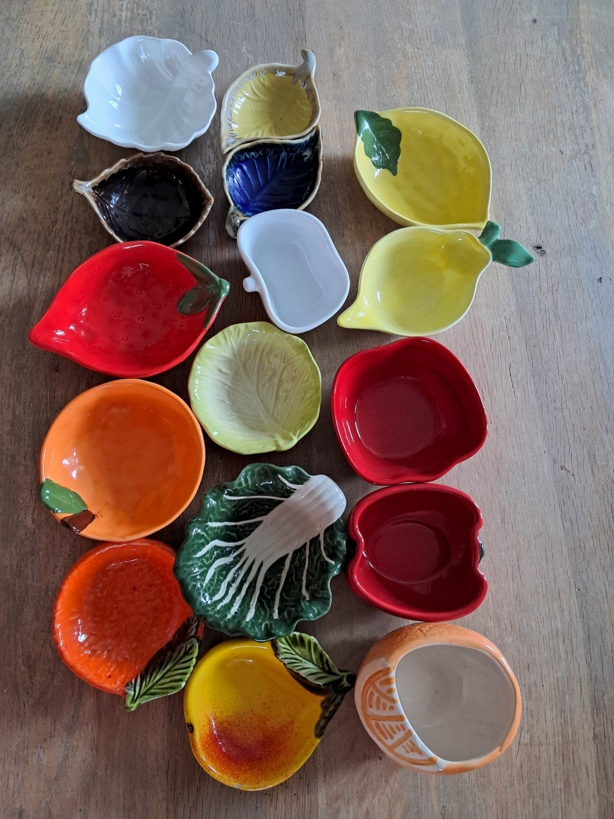 Kleine fruit-en groentevormige schaaltjes/theezakjeshouders, Huis en Inrichting, Keuken | Servies, Ophalen of Verzenden, Nieuw