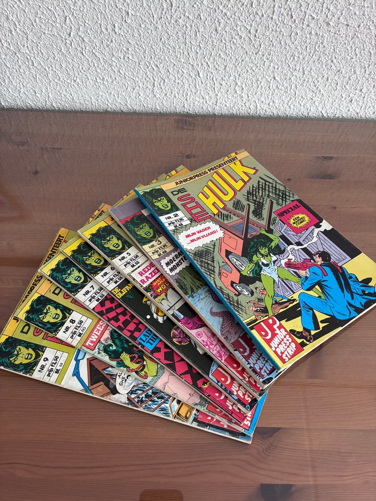 She Hulk 7 Comics. Juniorpress. In zeer goede nette staat., Boeken, Eén comic, Ophalen of Verzenden, Zo goed als nieuw, Amerika