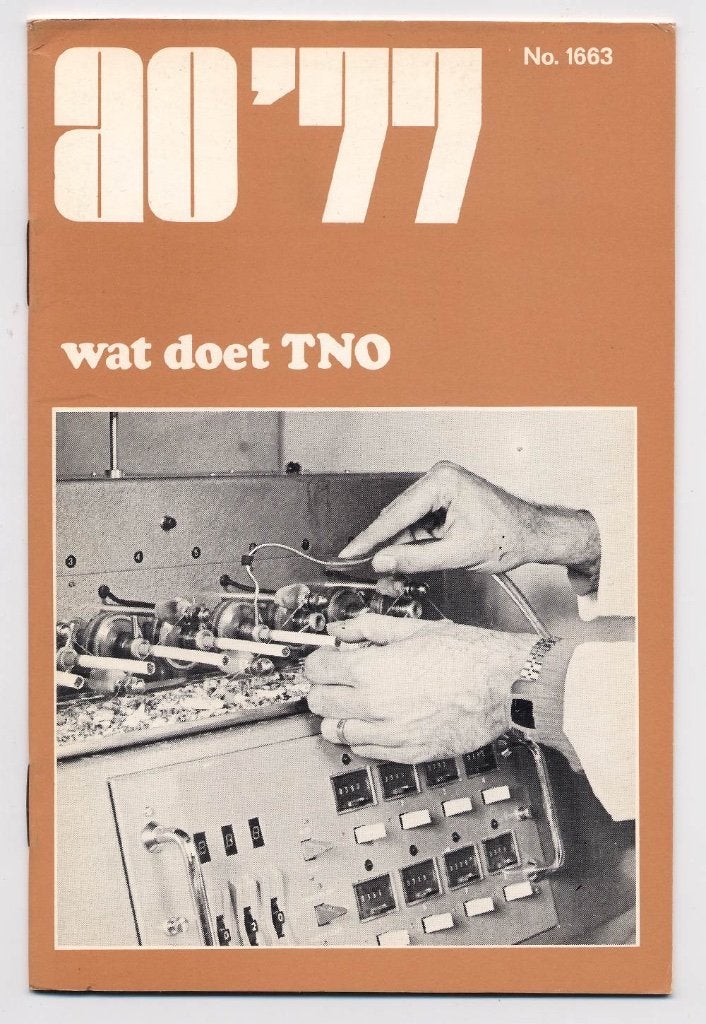Wat doet TNO - wetenschappelijk onderzoek - Jochems 1977, 20e eeuw of later, Ophalen of Verzenden, Nieuw, J.A. Jochems