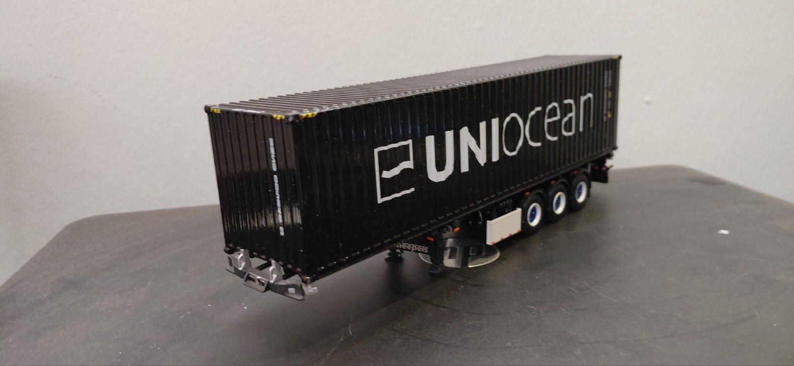 wsi trailer sneepels met container, Ophalen of Verzenden, Zo goed als nieuw, Bus of Vrachtwagen, Wsi