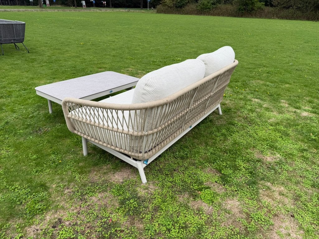 Sens Line Carlijn bankje + tafel, Ophalen, Aluminium, Zo goed als nieuw, Sens line